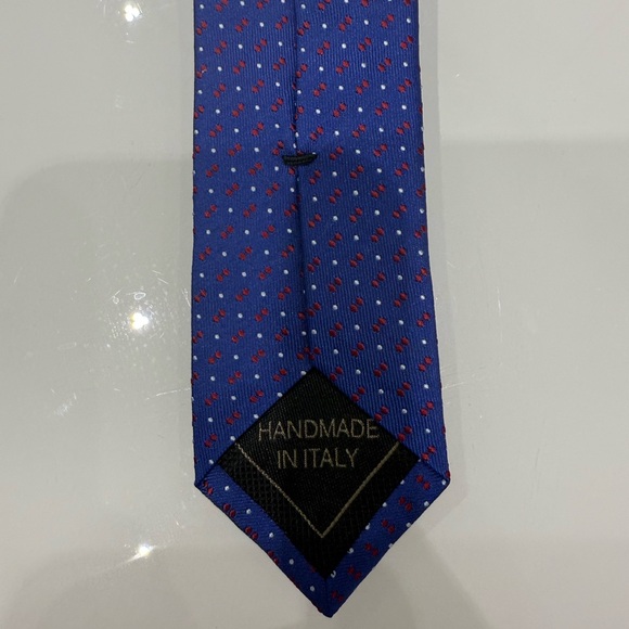 BRIONI - Elegant Blue Polka Dot Tie , NWT - Picture 4 of 6